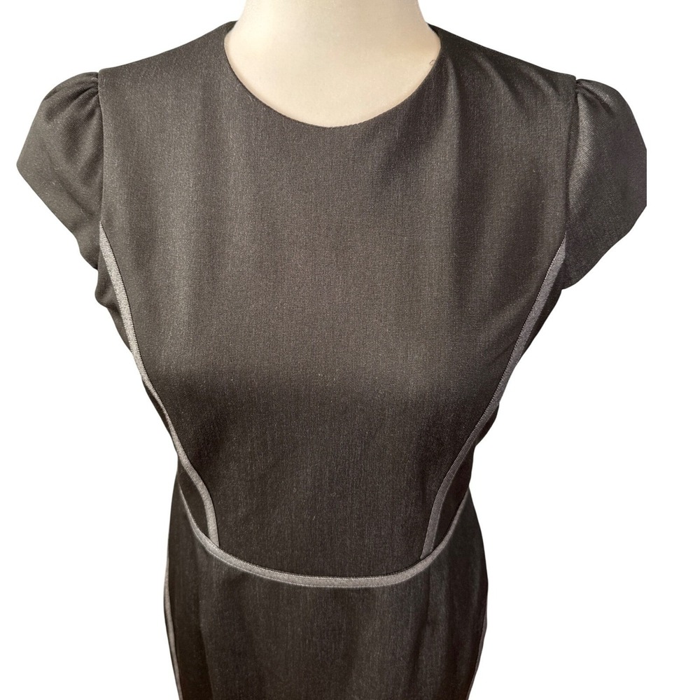 Tristan Dress Suit Set, Sleeveless Sheath Dress 4, Gray, Blazer, Formal Career - Picture 8 of 16
